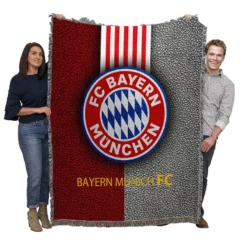 FC Bayern Munich Popular Soccer Team Woven Blanket