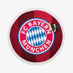 FC Bayern Munich Professional Football Club Round Beach Towel