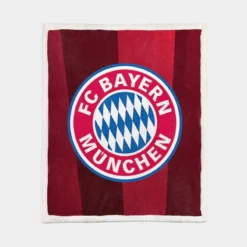 FC Bayern Munich Professional Football Club Sherpa Fleece Blanket 1