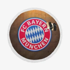 FC Bayern Munich Soccer Club Round Beach Towel