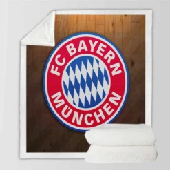 FC Bayern Munich Soccer Club Sherpa Fleece Blanket