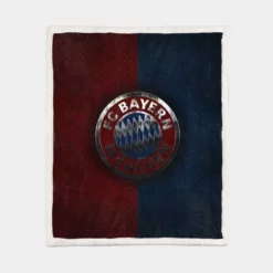 FC Bayern Munich Strong Football Club Sherpa Fleece Blanket 1