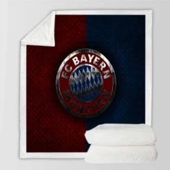 FC Bayern Munich Strong Football Club Sherpa Fleece Blanket