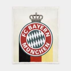 FC Bayern Munich Strong Soccer Team Sherpa Fleece Blanket 1