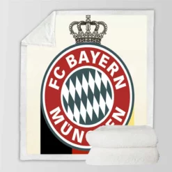 FC Bayern Munich Strong Soccer Team Sherpa Fleece Blanket