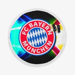 FC Bayern Munich Successful Club in German Football Round Beach Towel