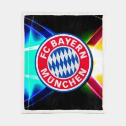 FC Bayern Munich Successful Club in German Football Sherpa Fleece Blanket 1