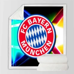 FC Bayern Munich Successful Club in German Football Sherpa Fleece Blanket