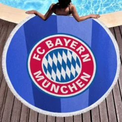 FC Bayern Munich Top Ranked Soccer Team Round Beach Towel 1