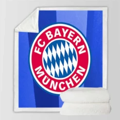 FC Bayern Munich Top Ranked Soccer Team Sherpa Fleece Blanket