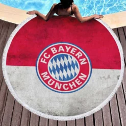 FC Bayern Munich UEFA Champions League Club Round Beach Towel 1