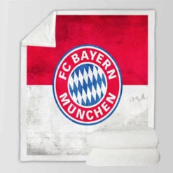 FC Bayern Munich UEFA Champions League Club Sherpa Fleece Blanket