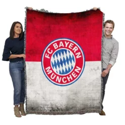 FC Bayern Munich UEFA Champions League Club Woven Blanket