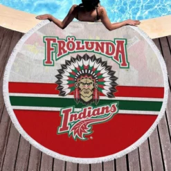 FHC Golden Frolunda Indians 2018 NHL Hockey Round Beach Towel 1