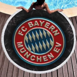 FIFA Club World Cup Winning Team FC Bayern Munich Round Beach Towel 1