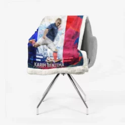 FIFA Football Player Karim Benzema Sherpa Fleece Blanket 2