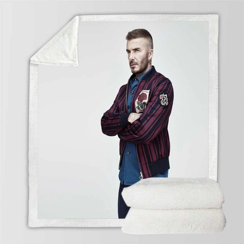 FIFA World Cup Player David Beckham Sherpa Fleece Blanket