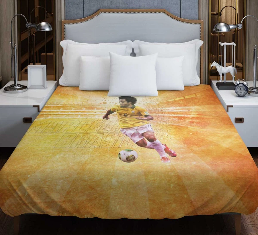 FIFPro World XI Football Player Marcelo Vieira Duvet Cover