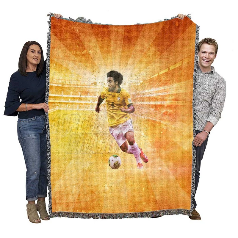 FIFPro World XI Football Player Marcelo Vieira Woven Blanket