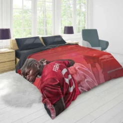 Fast United Football Player Paul Pogba Duvet Cover 1