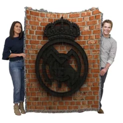 Fastidious Soccer Club Real Madrid Woven Blanket