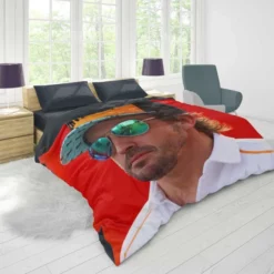 Fernando Alonso Popular Spanish Formula 1 Player Duvet Cover 1