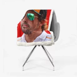 Fernando Alonso Popular Spanish Formula 1 Player Sherpa Fleece Blanket 2