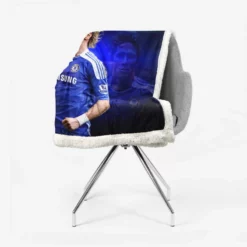 Fernando Torres Energetic Soccer Player Sherpa Fleece Blanket 2