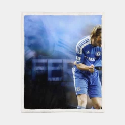 Fernando Torres Exciting Football Player Sherpa Fleece Blanket 1