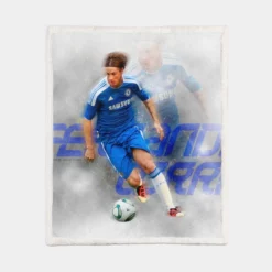 Fernando Torres La Liga Football Player Sherpa Fleece Blanket 1