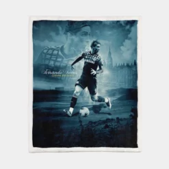 Fernando Torres Premier League Soccer Player Sherpa Fleece Blanket 1