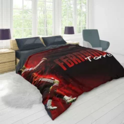 Fernando Torres Professional Soccer Player Duvet Cover 1