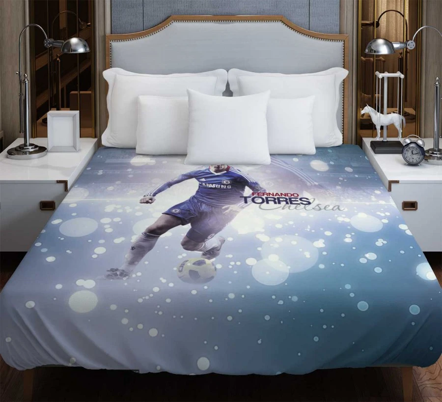 Fernando Torres Strong Spanish Player Duvet Cover