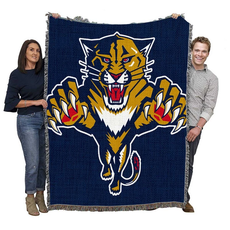 Florida Panthers Exellelant NHL Hockey Club Woven Blanket