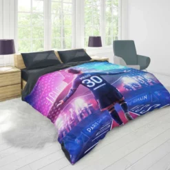 Focused PSG Football Player Lionel Messi Duvet Cover 1