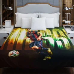 Football Player Barcelona Lionel Messi Duvet Cover