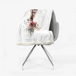 Four European Golden Shoes Winner Cristiano Ronaldo Sherpa Fleece Blanket 2