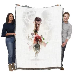 Four European Golden Shoes Winner Cristiano Ronaldo Woven Blanket