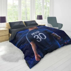 French League Cups Footballer Lionel Messi Duvet Cover 1