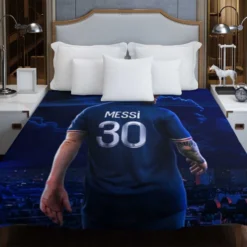 French League Cups Footballer Lionel Messi Duvet Cover