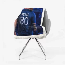 French League Cups Footballer Lionel Messi Sherpa Fleece Blanket 2