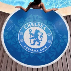 Fulham City Chelsea Football Club Round Beach Towel 1