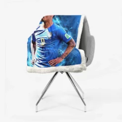 Gabriel Jesus Awarded Brazilian Football Player Sherpa Fleece Blanket 2