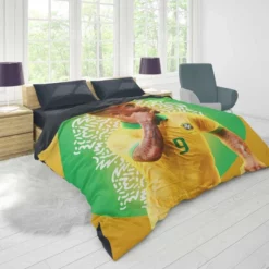 Gabriel Jesus Brazilian Professional Football Player Duvet Cover 1