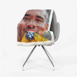 Gabriel Jesus Brazilian Top Ranked Football Player Sherpa Fleece Blanket 2