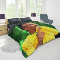 Gabriel Jesus Exciting Brazilian Forward Player Duvet Cover 1