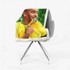 Gabriel Jesus Exciting Brazilian Forward Player Sherpa Fleece Blanket 2