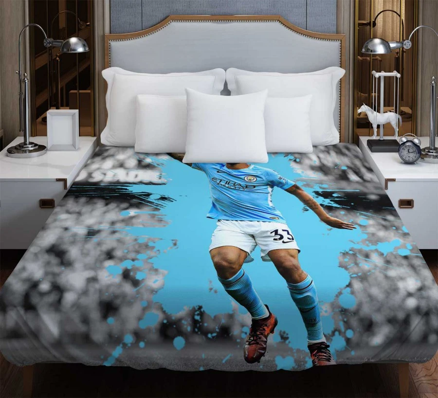 Gabriel Jesus FA Cup Football Player Duvet Cover