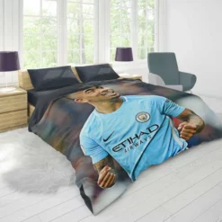 Gabriel Jesus Famous Manchester City Football Player Duvet Cover 1