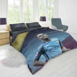 Gabriel Jesus Manchester City Football Player Duvet Cover 1